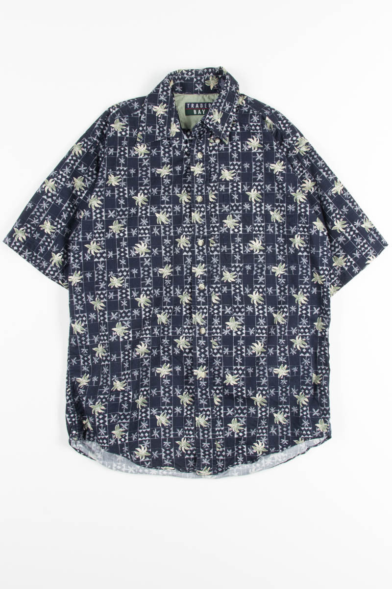Blue Checkered Vintage Hawaiian