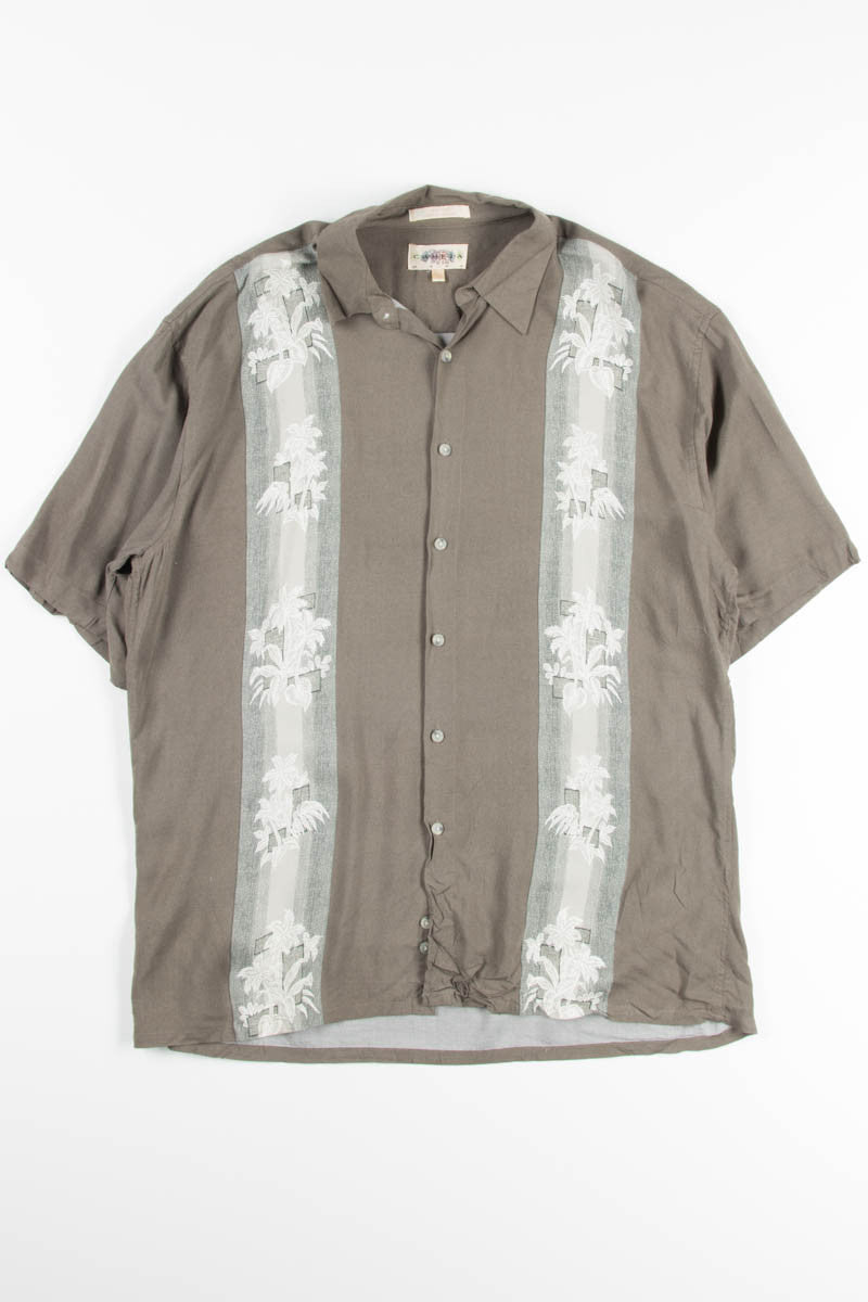 Brown Bowling Striped Vintage Hawaiian 1