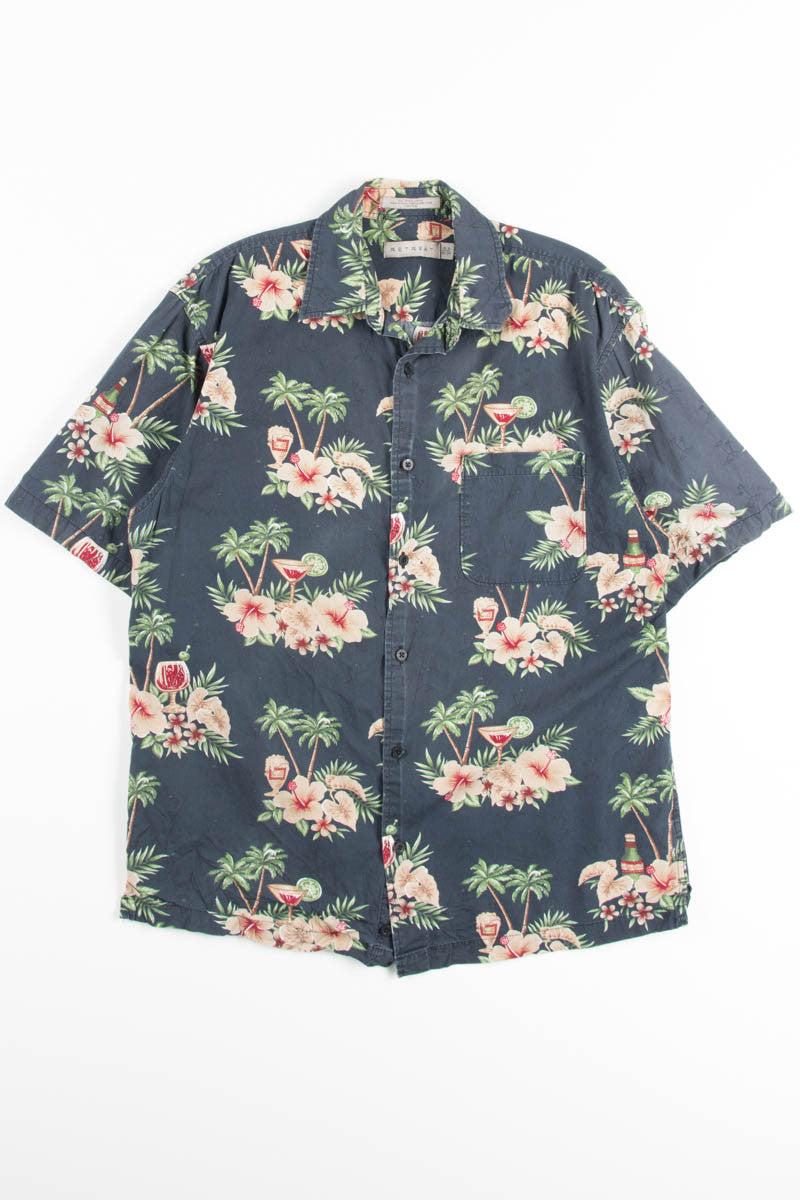 Tropical Drinks Vintage Hawaiian