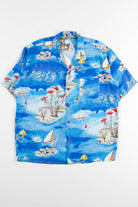 Blue Beach Vintage Hawaiian 1