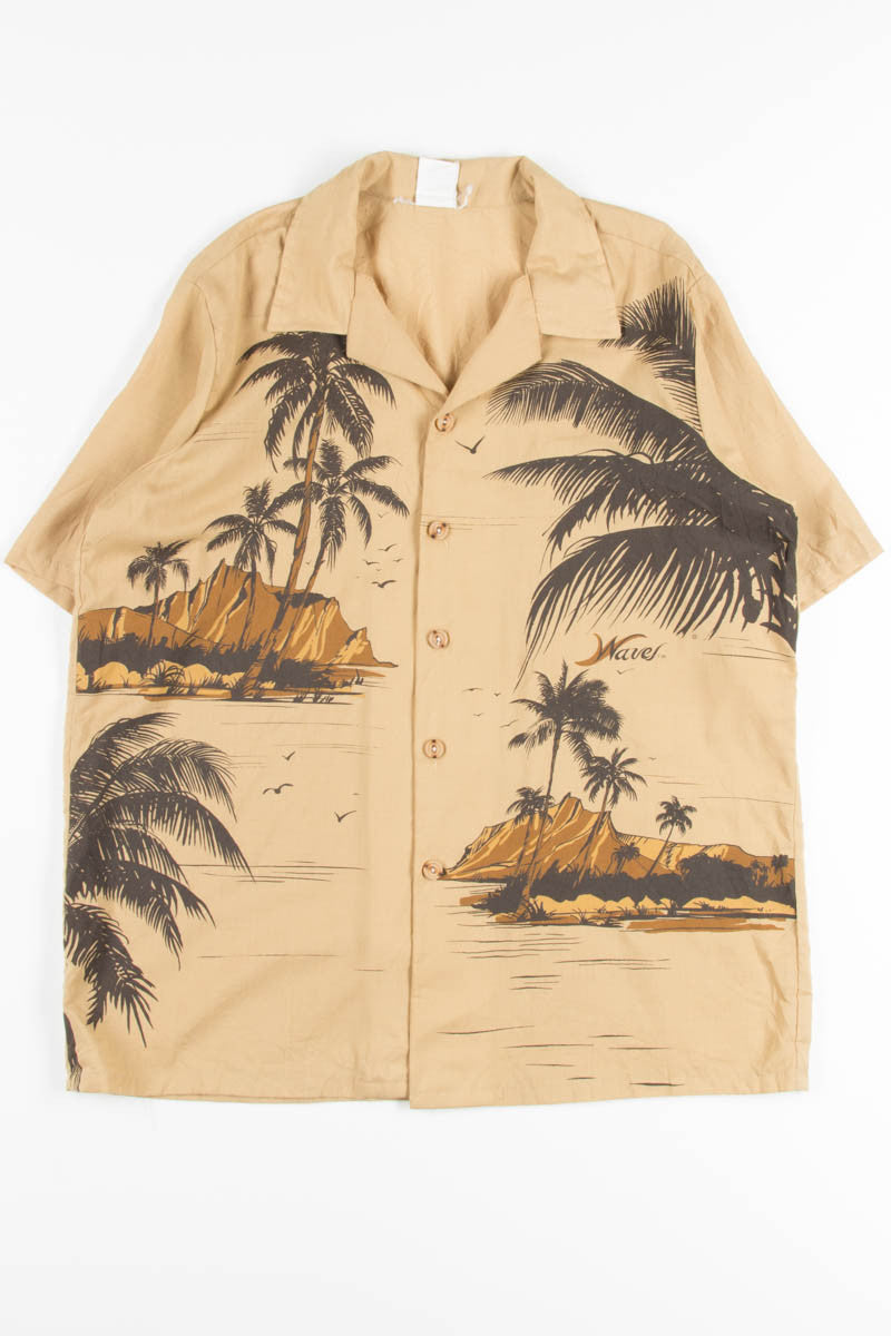Brown Waves Vintage Hawaiian
