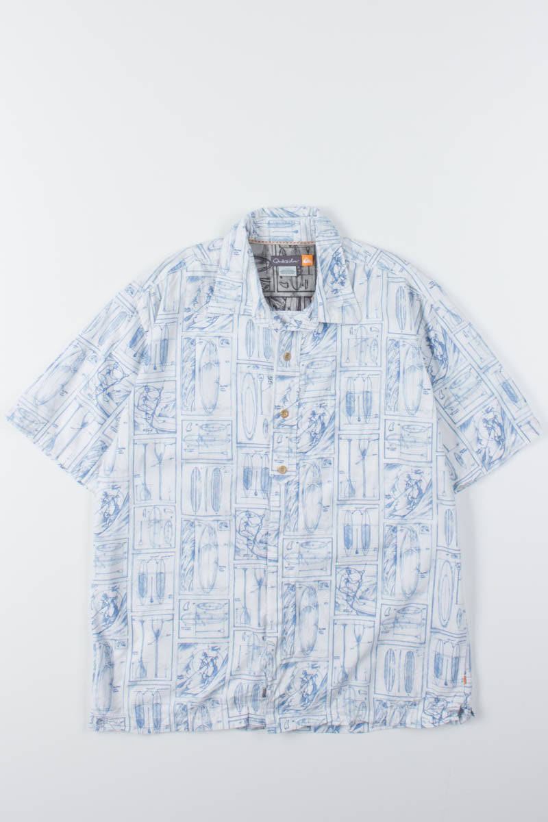 Paddleboard Blueprint Vintage Hawaiian