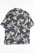 Grey Palm Leaf Vintage Hawaiian