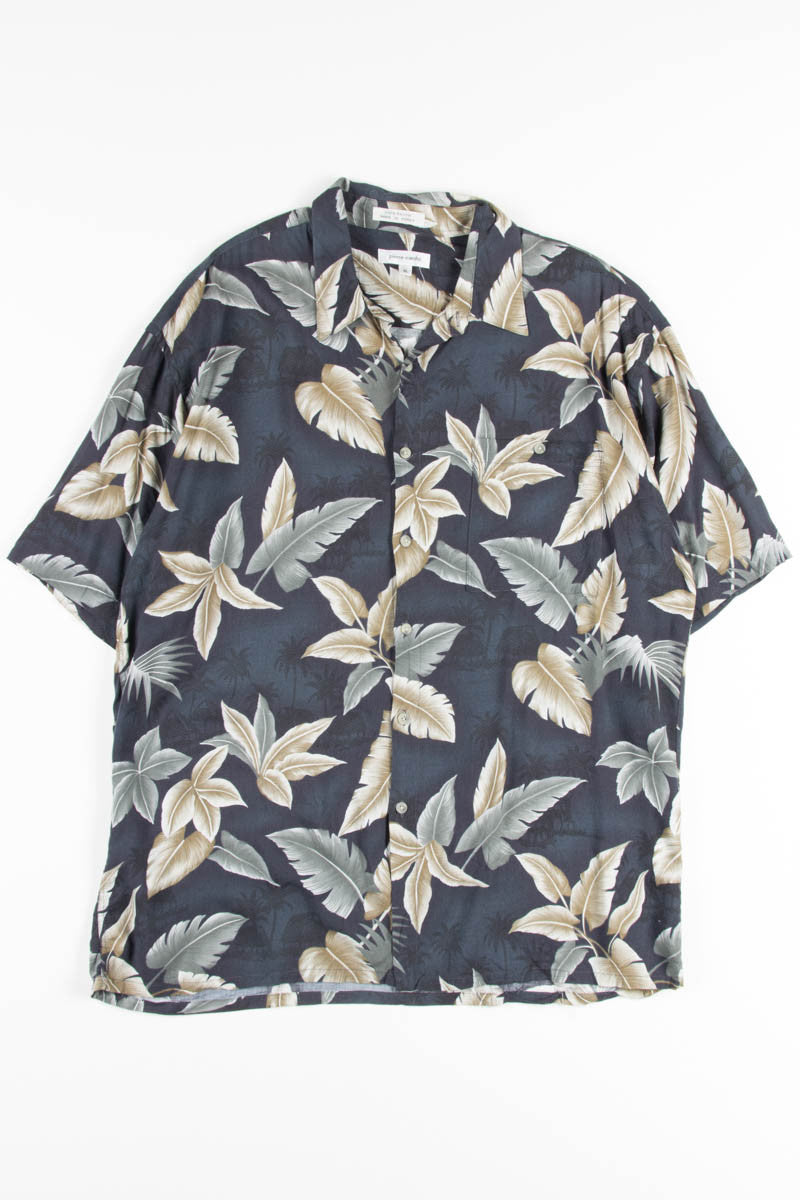 Grey Palm Leaf Vintage Hawaiian