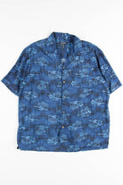 Blue Hula Dancer Vintage Hawaiian