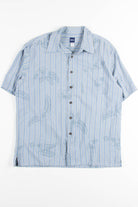 Blue Striped Vintage Hawaiian