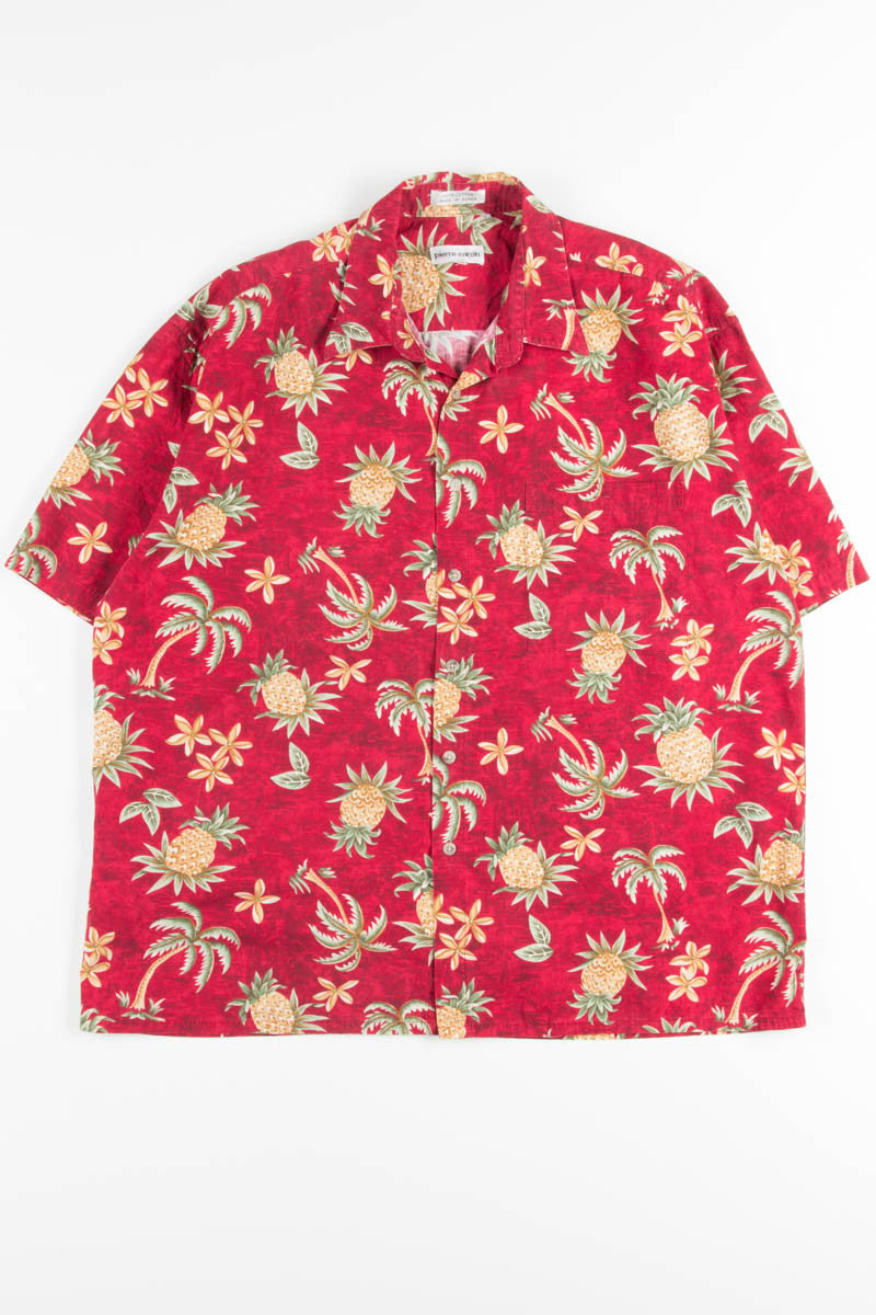 Red Pineapples Vintage Hawaiian 1