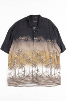Black & Brown Palms Vintage Hawaiian