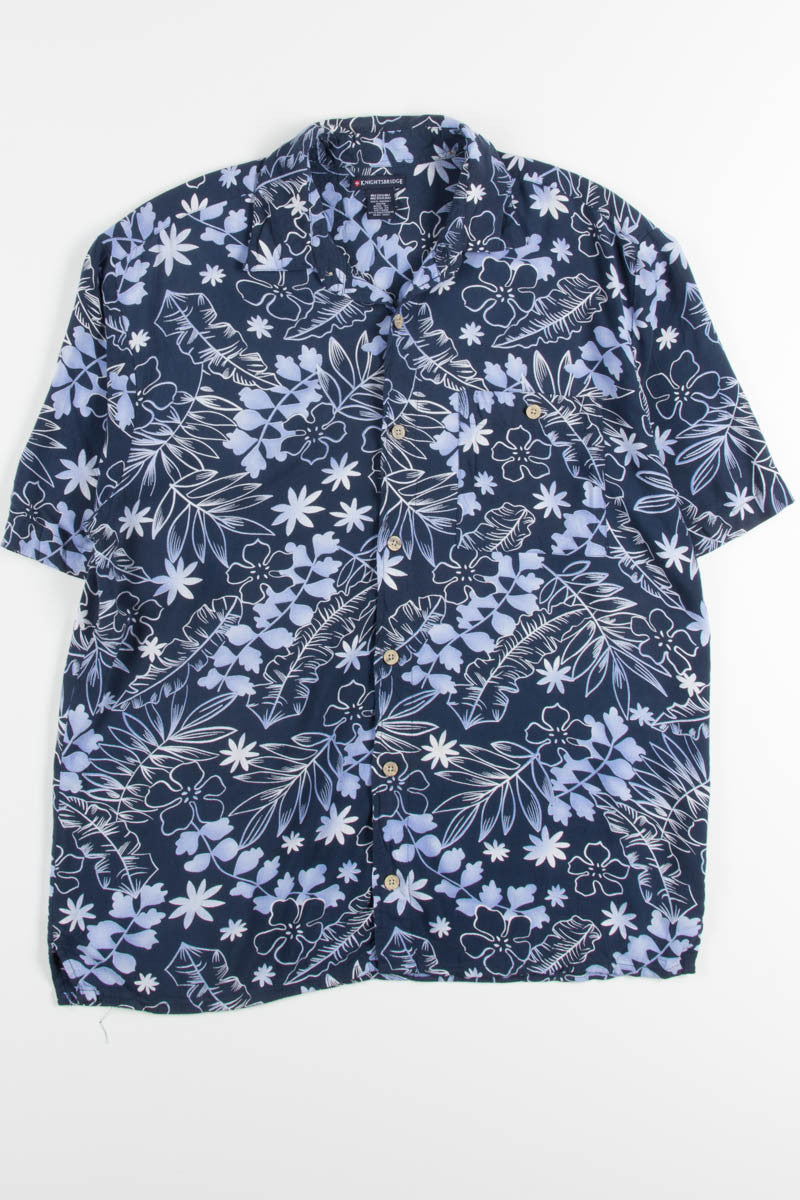 Blue Floral Vintge Hawaiian 1