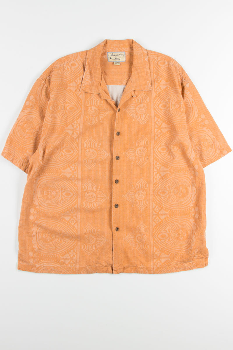 Orange Abstract Vintage Hawaiian