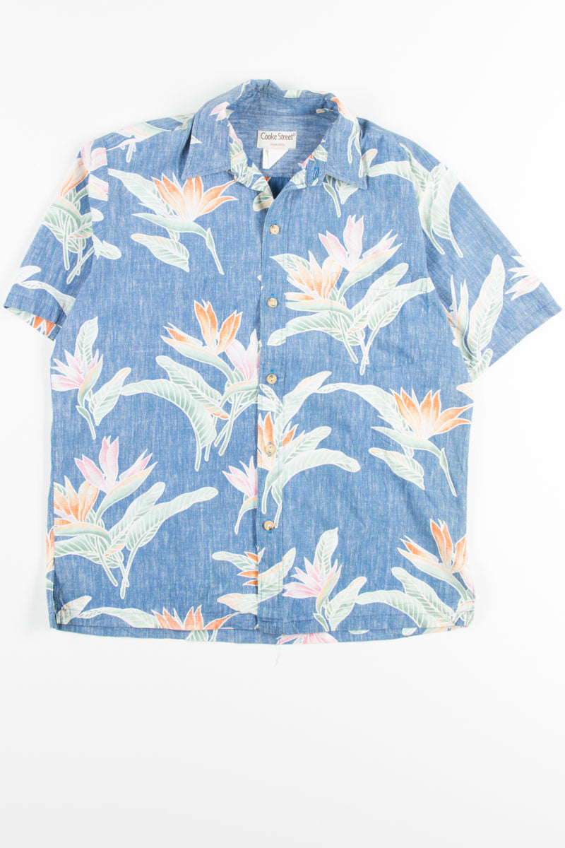 Blue Birds of Paradise Vintage Hawaiian