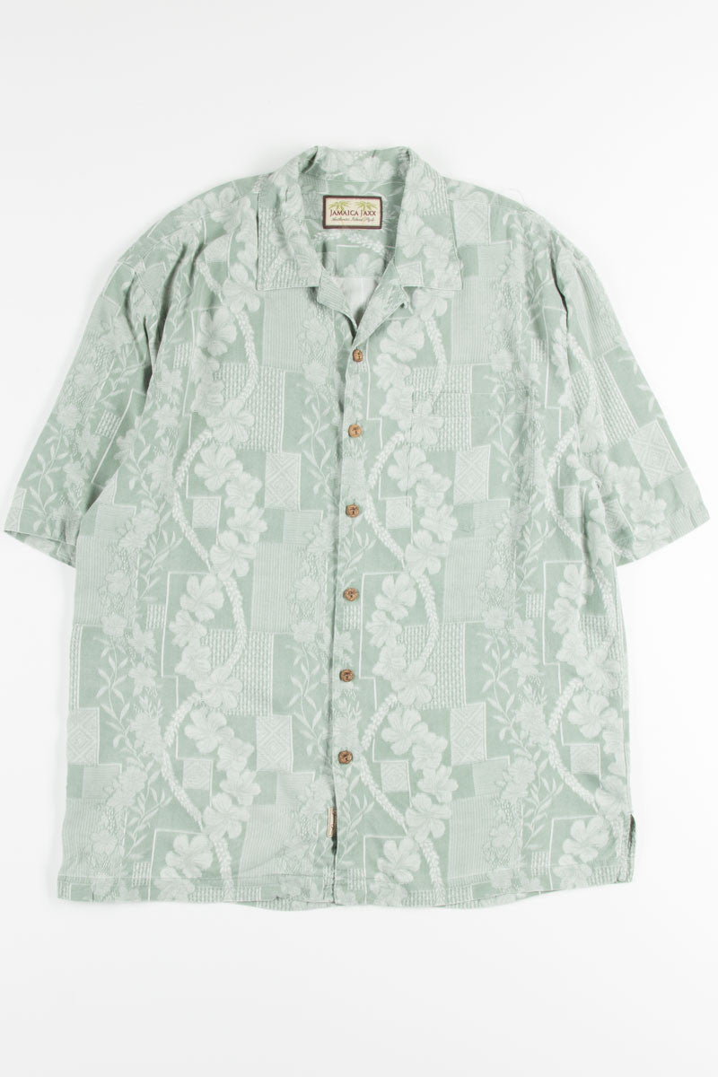 Green Floral Vintage Hawaiian