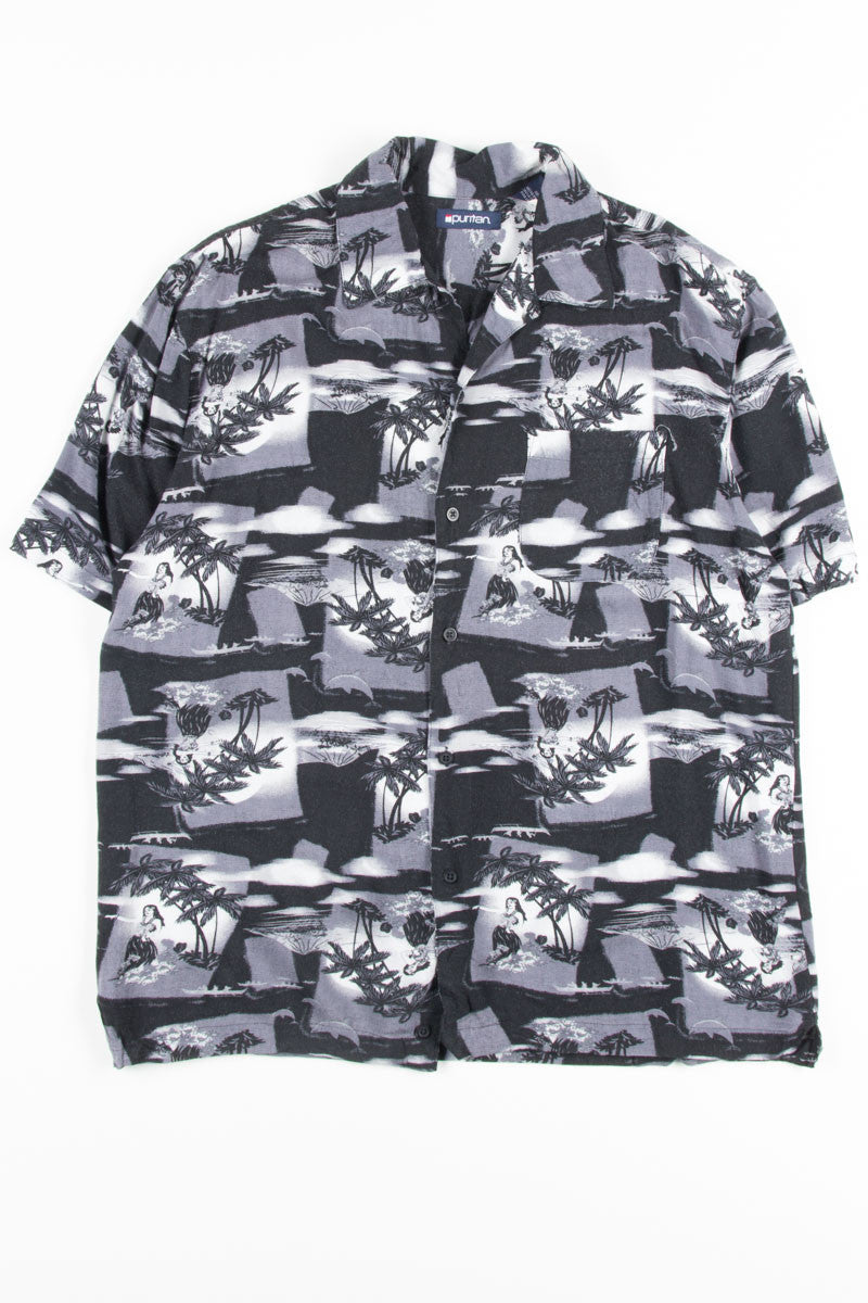Black Hula Girl Vintage Hawaiian