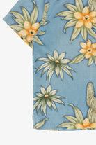 Vintage Light Blue Montego Mon' Silk Hawaiian Button Up Shirt (1990s)