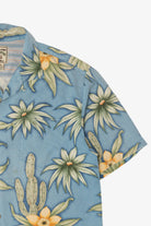 Vintage Light Blue Montego Mon' Silk Hawaiian Button Up Shirt (1990s)