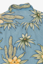 Vintage Light Blue Montego Mon' Silk Hawaiian Button Up Shirt (1990s)