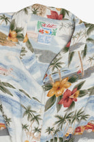 Vintage Sleeveless Hawaiian Cropped Tie Top (1990s)
