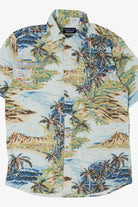 Light Blue Southern Tide Reyn Spooner Hawaiian Button Up Shirt (2010s)