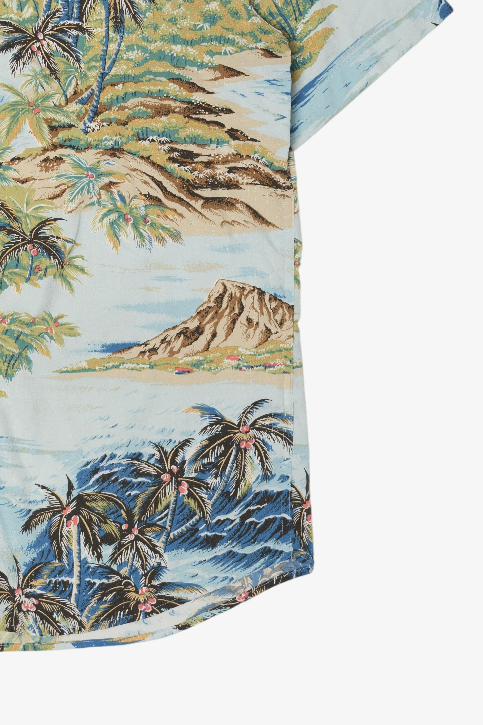 Light Blue Southern Tide Reyn Spooner Hawaiian Button Up Shirt (2010s)