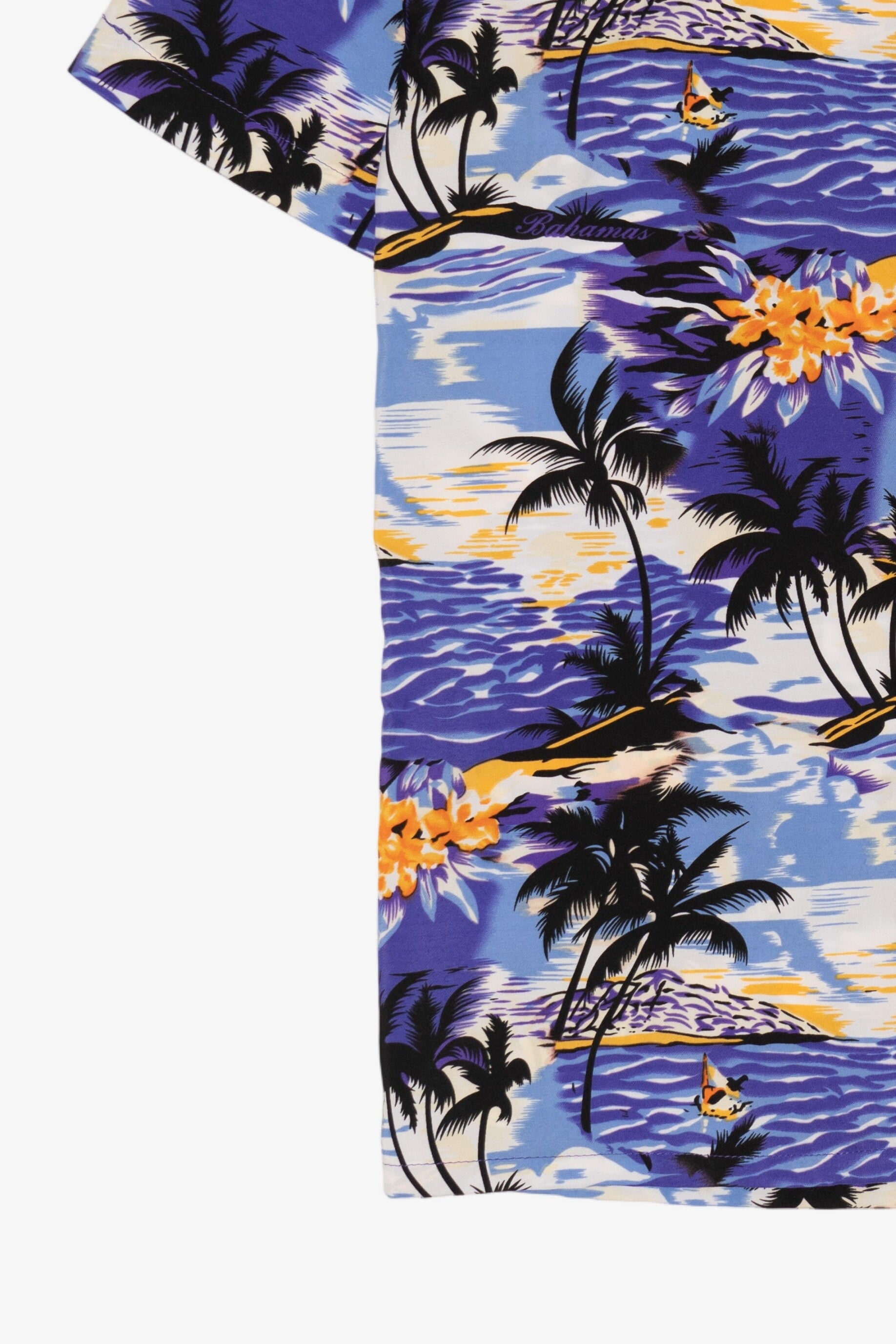 Banana Bay Tropical Hawaiian Button Up Shirt
