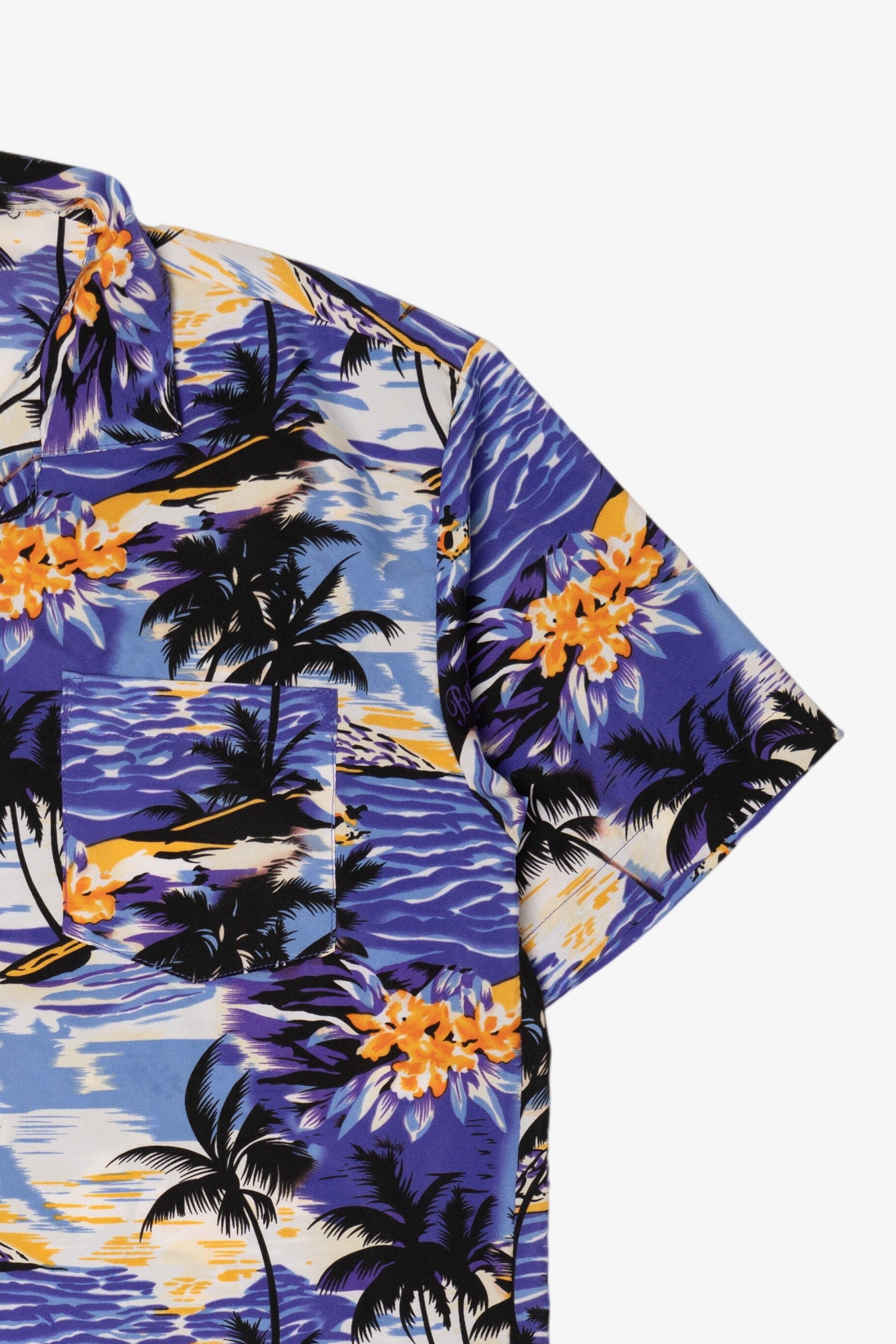 Banana Bay Tropical Hawaiian Button Up Shirt