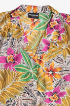 Vintage Notations Silky Button Up Hawaiian Shirt (1990s)
