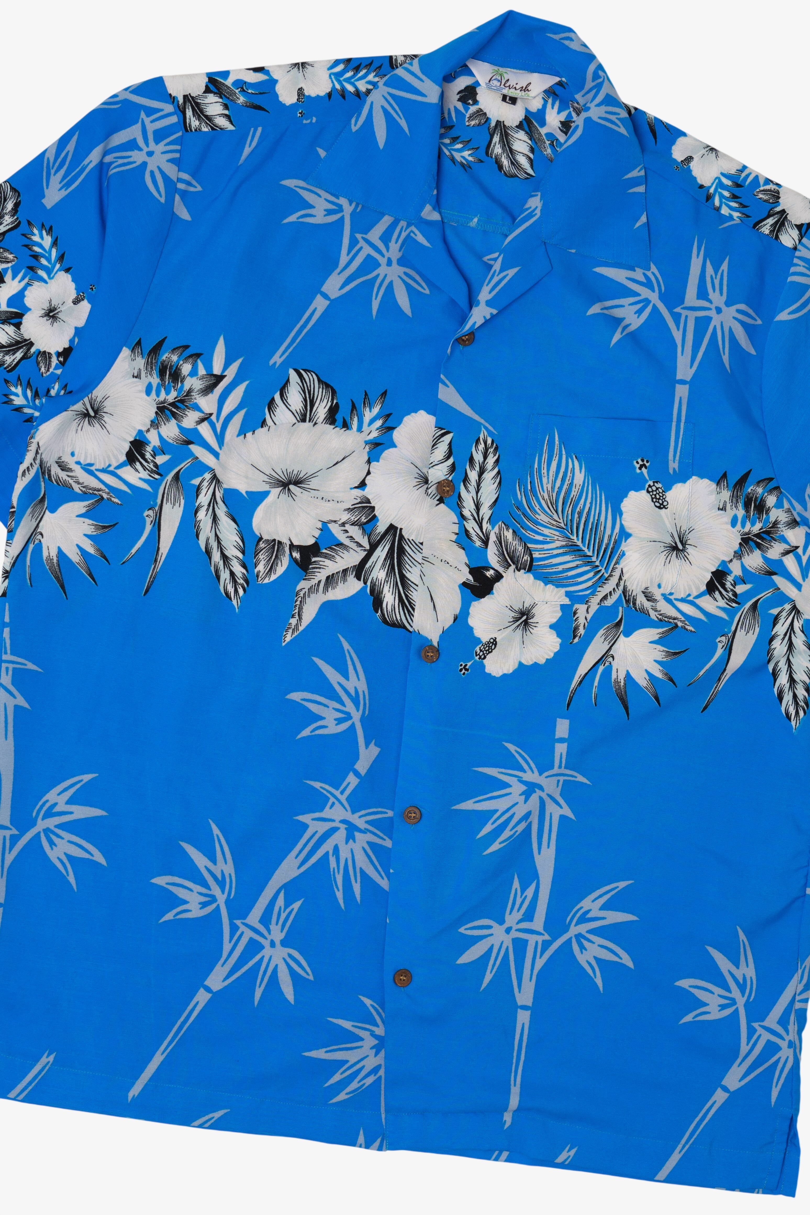 Blue Alvish Hawaiian Button Up Shirt