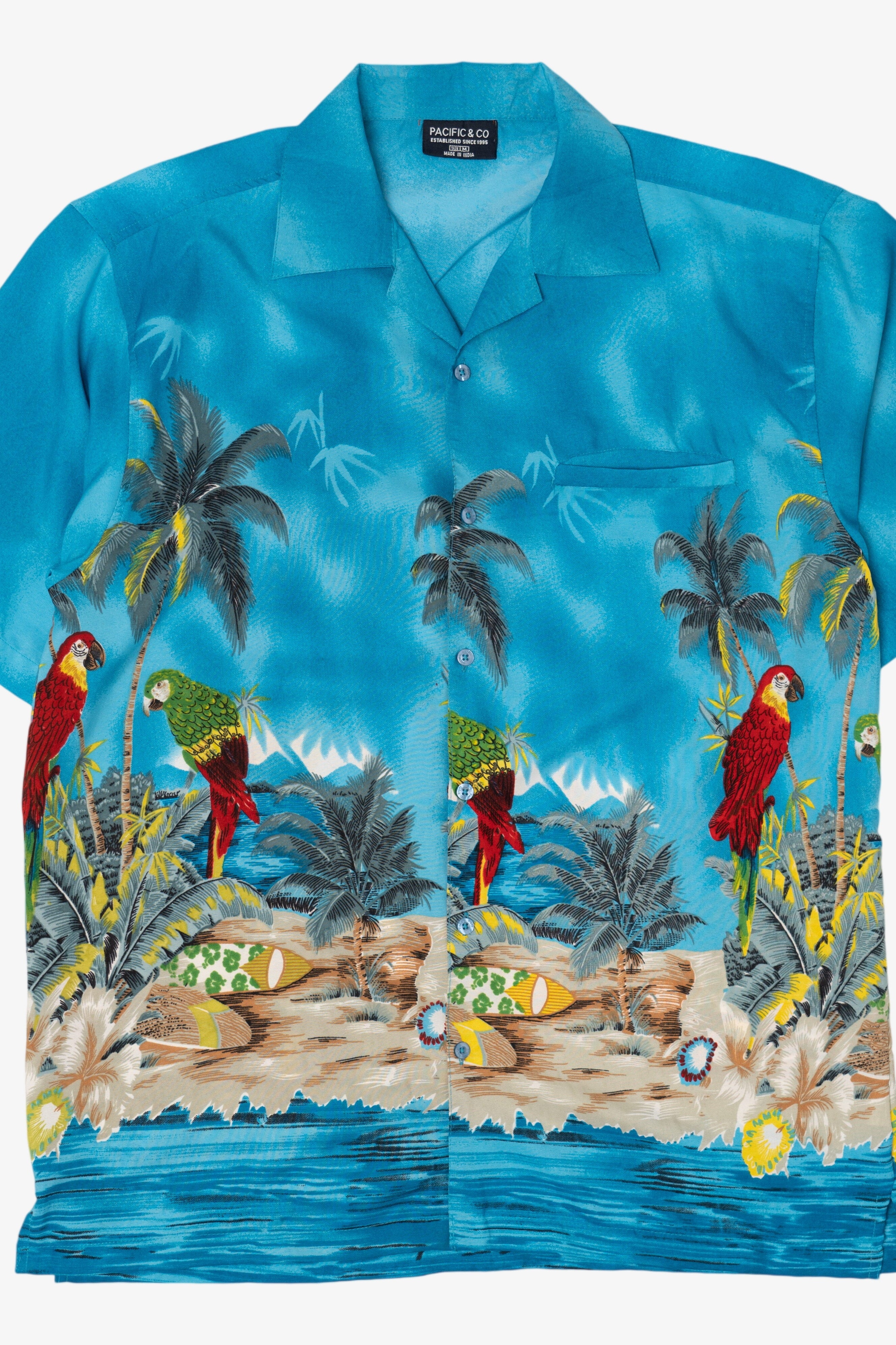 Pacific & Co. Tropical Hawaiian Button Up Shirt (2010s)