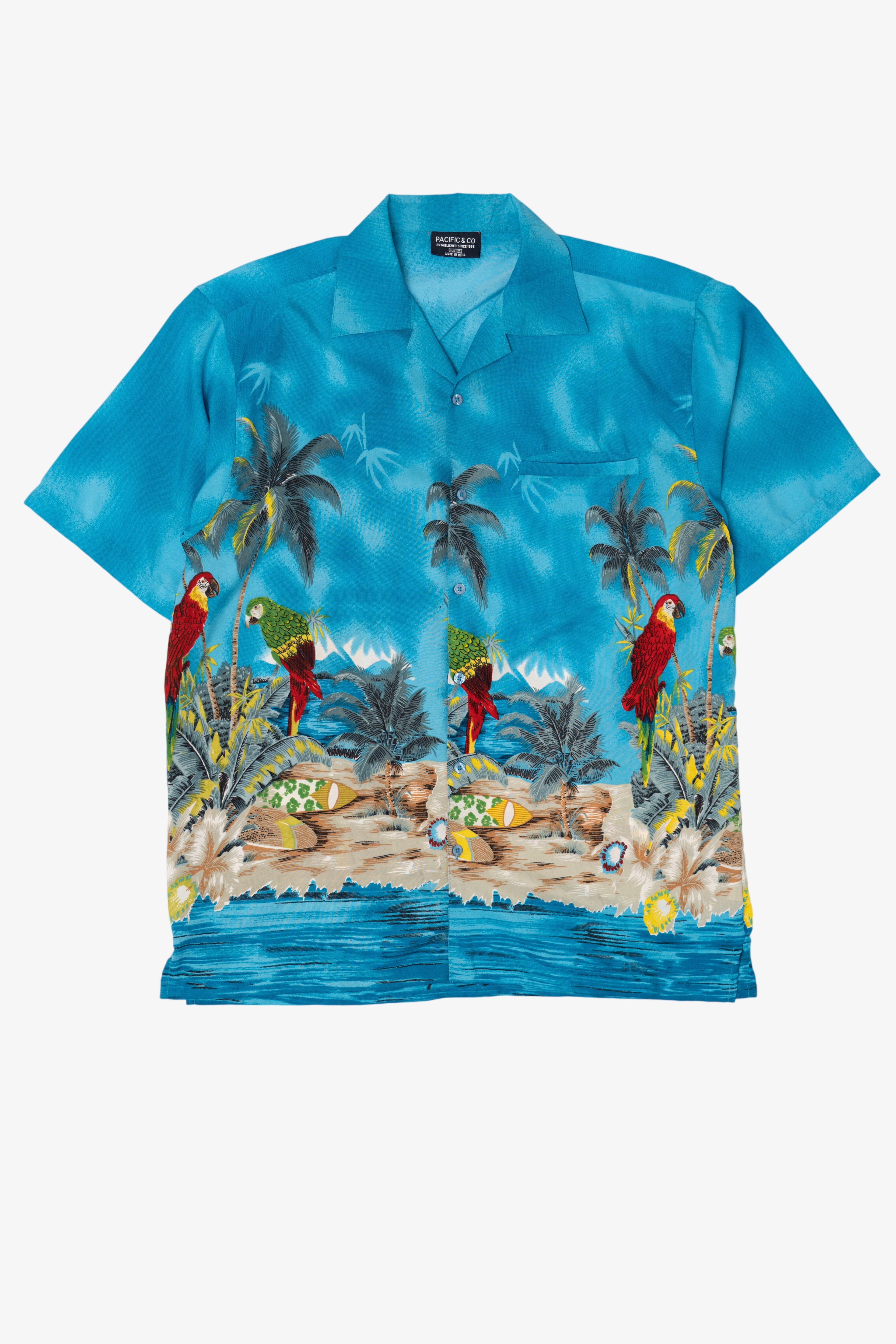 Pacific & Co. Tropical Hawaiian Button Up Shirt (2010s)