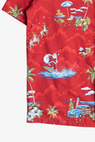 Santa & Reindeer Hawaiian Button Up Shirt (2010s)