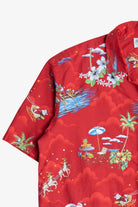 Santa & Reindeer Hawaiian Button Up Shirt (2010s)