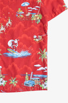Santa & Reindeer Hawaiian Button Up Shirt (2010s)