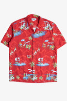 Santa & Reindeer Hawaiian Button Up Shirt (2010s)