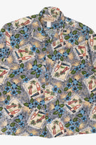 Vintage Blue Hawaii Button Up Hawaiian Shirt (1990s)
