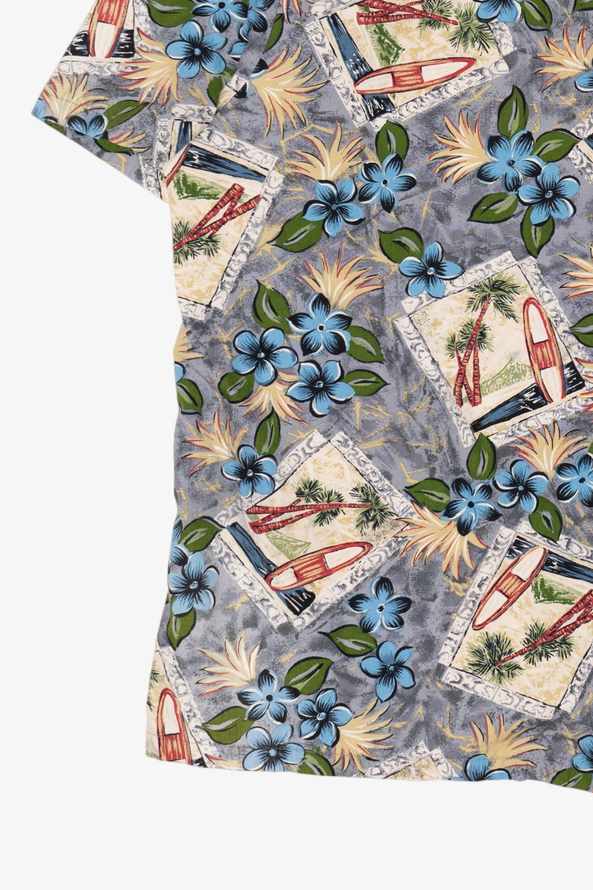 Vintage Blue Hawaii Button Up Hawaiian Shirt (1990s)