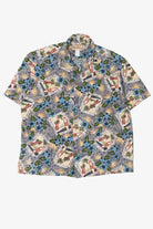 Vintage Blue Hawaii Button Up Hawaiian Shirt (1990s)