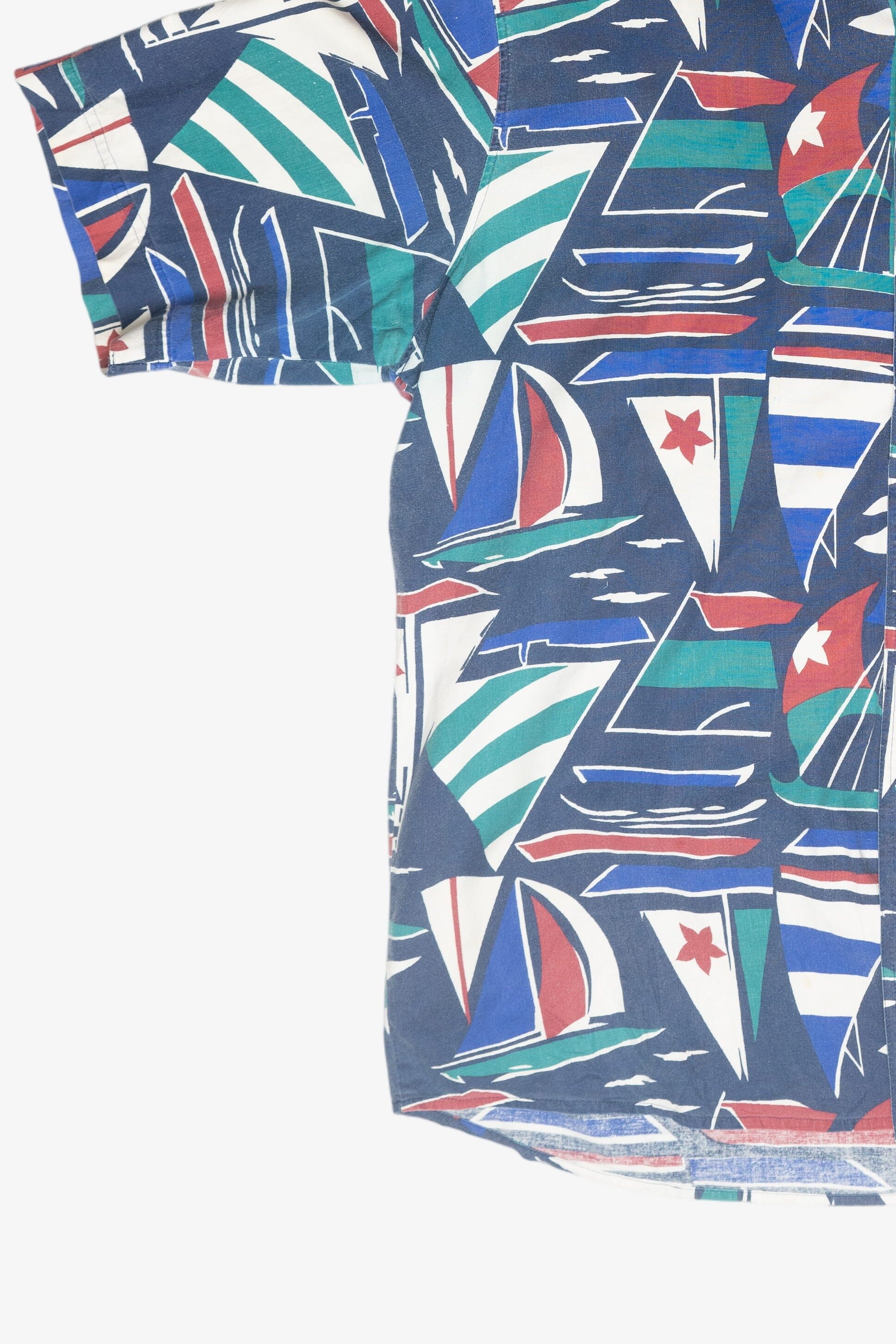 Vintage Impact Sailboats Hawaiian Shirt (1980s)