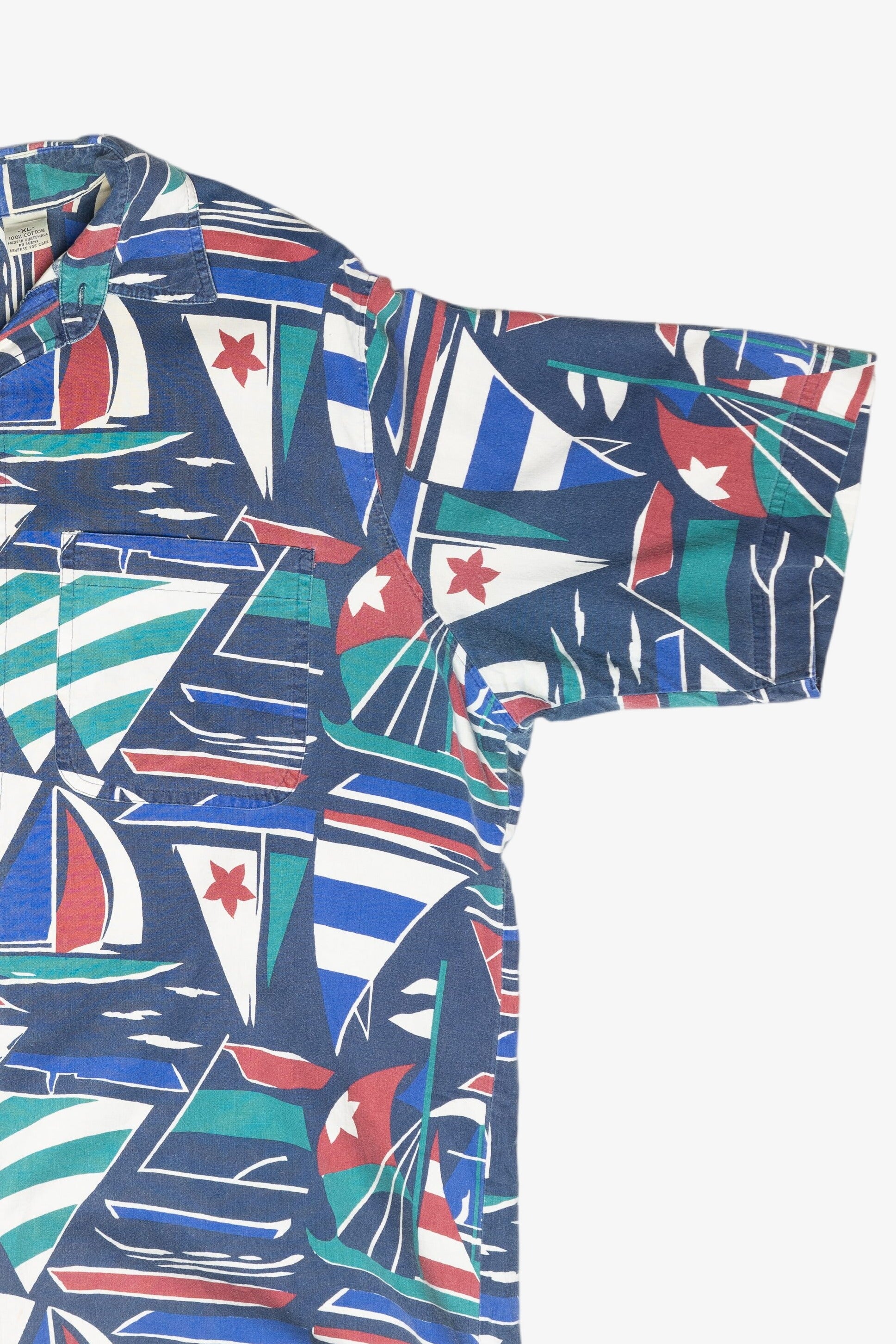 Vintage Impact Sailboats Hawaiian Shirt (1980s)