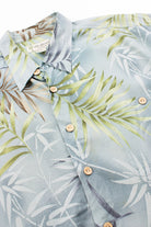 Cropped Palm Print Hawaiian Shirt