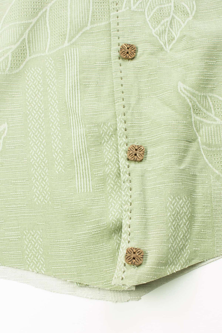 V Cropped Jaccard Floral Print Hawaiian Shirt