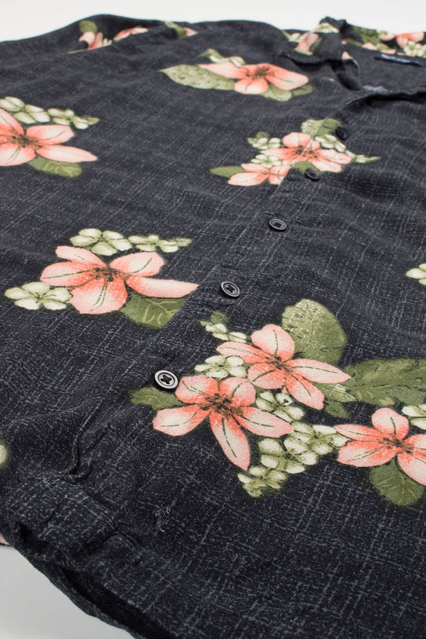 Vintage Floral Hawaiian Shirt 1981