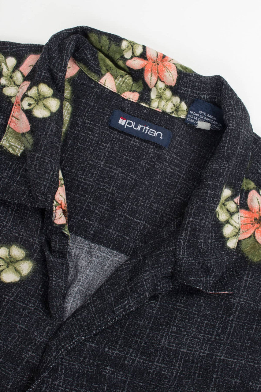 Vintage Floral Hawaiian Shirt 1981
