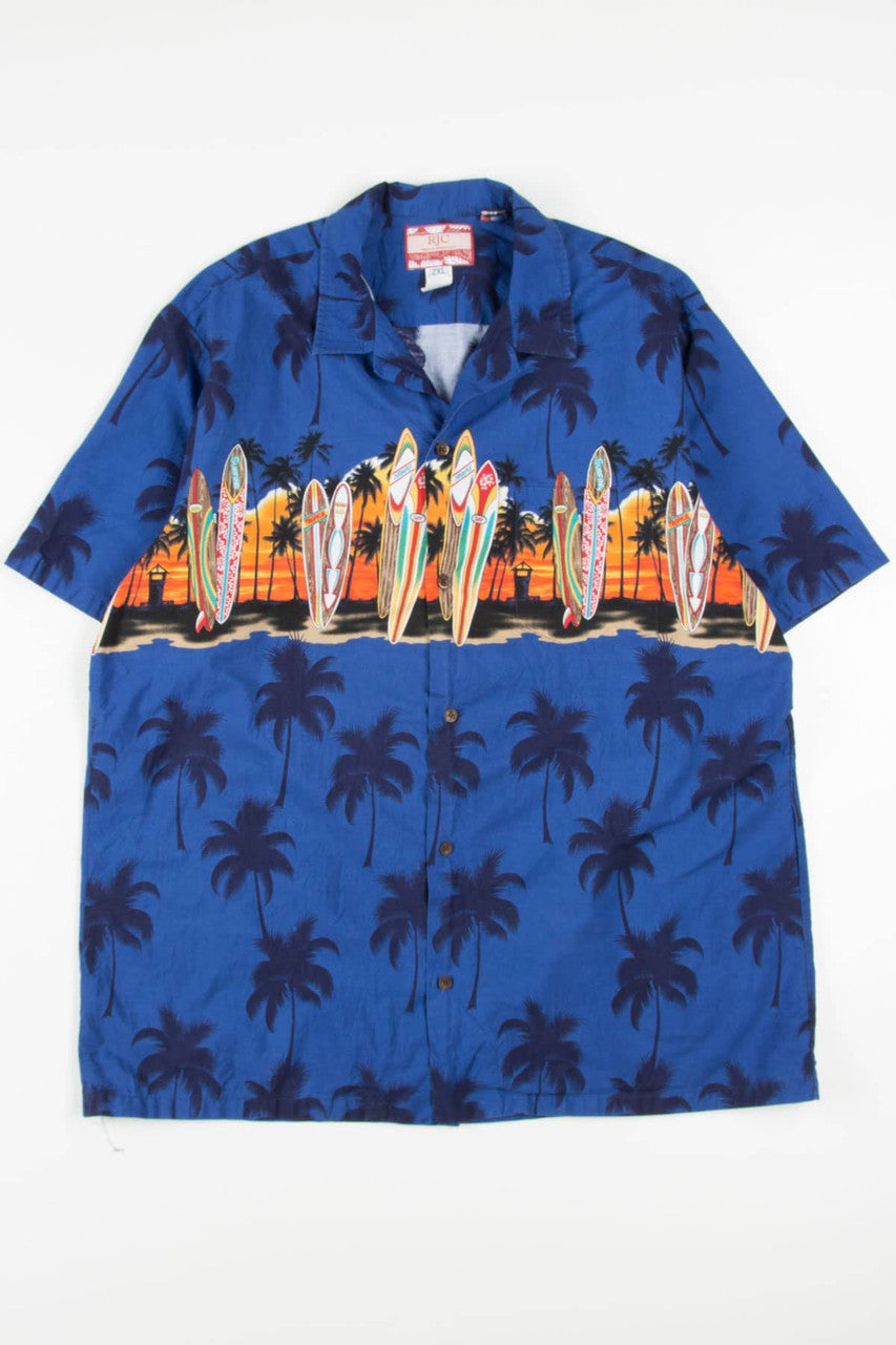 Vintage Surfboard Hawaiian Shirt