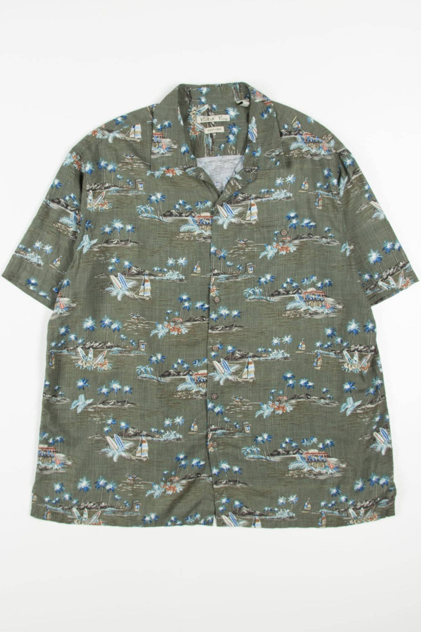 Vintage Sailboat Hawaiian Shirt 1991
