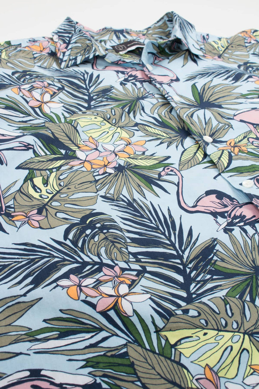 Vintage Flamingo Hawaiian Shirt 1992