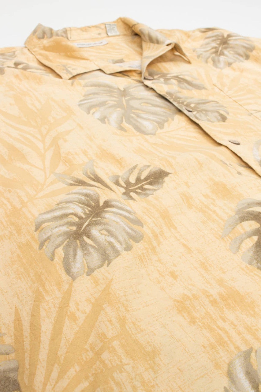 Vintage Monstera Leaves Hawaiian Shirt 1994