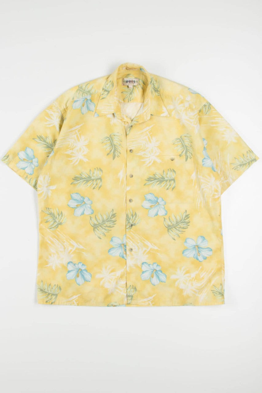 Yellow Floral Hawaiian Shirt 2013