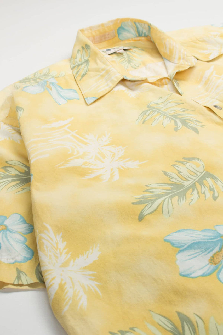 Yellow Floral Hawaiian Shirt 2013
