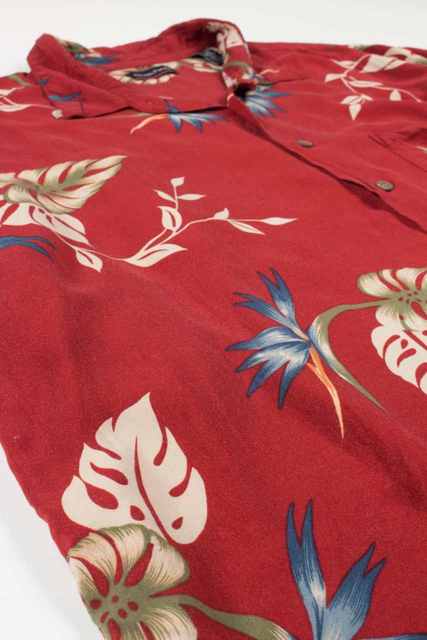 Burgundy Ocean Pacific Hawaiian Shirt 2037
