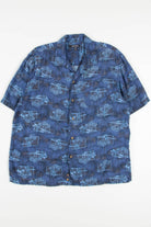 Blue Hula Girl Hawaiian Shirt 2062